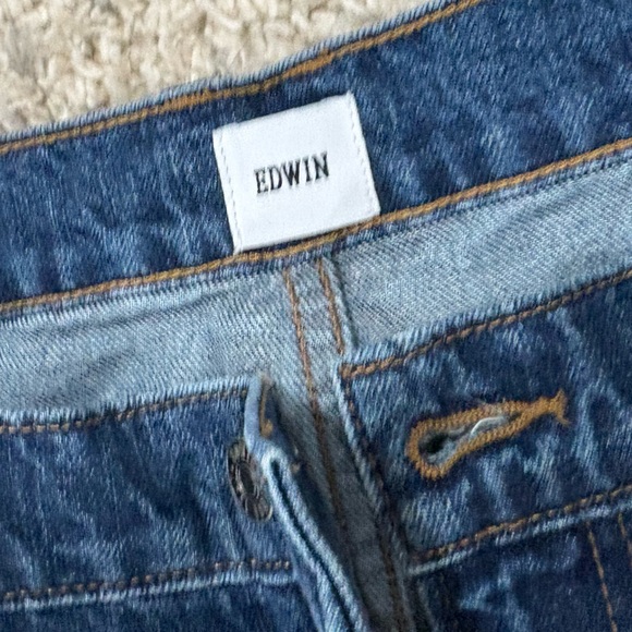 EDWIN IRIS PALAZZO HIGH-RISE WIDE-LEG JEANS sz 29 - Picture 6 of 12